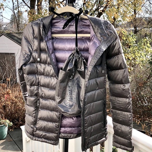 Andrew Marc Packable Puffer Coat - Picture 7 of 13
